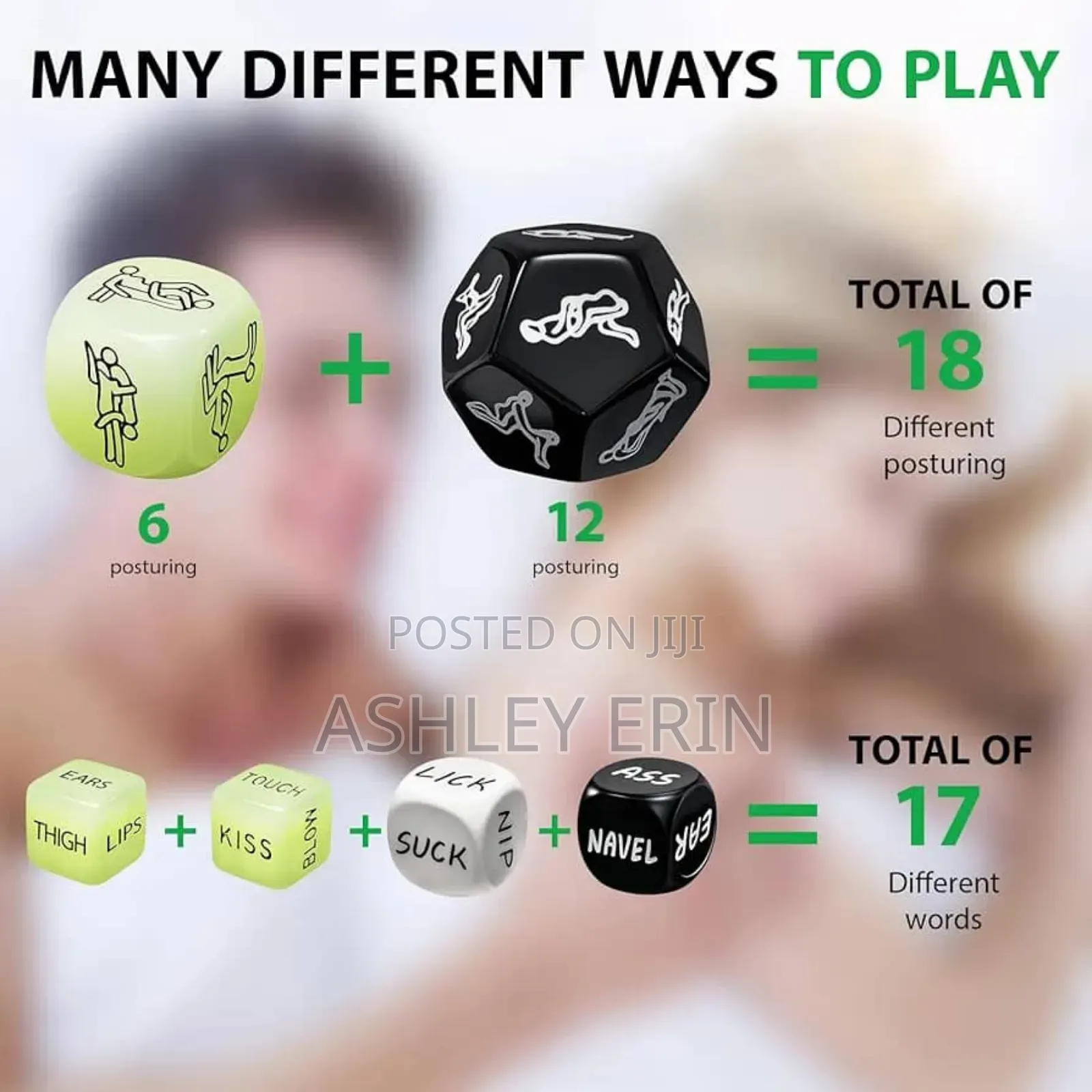 6pcs Couple Game Dices