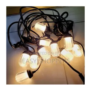 Loofah String Lights String Bulbs Warm White Lights 5 Meters 10 Bulbs