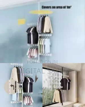 Hanging Clothes Drying Racks for Laundry Small Spaces, 90° Rotation