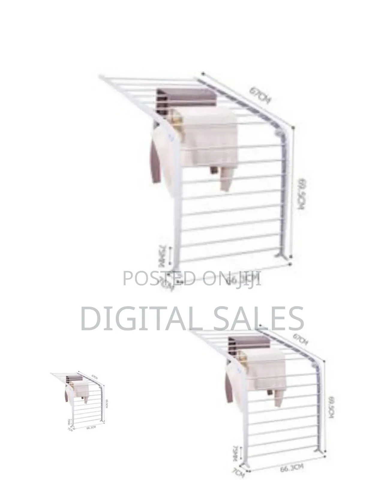 2 in 1, 16 Rail Clothes Airer Clothes Drying Rack