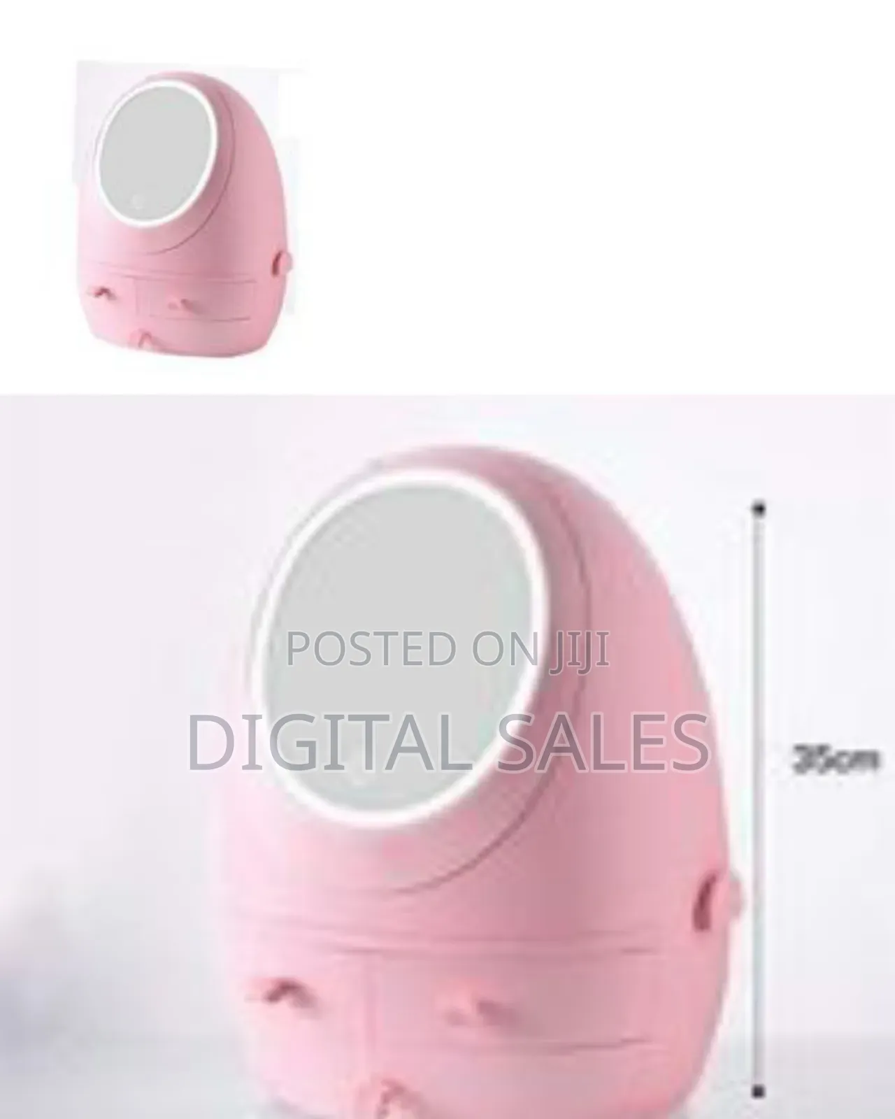 Egg Shape Makeup Organizer, 3 Drawers Cosmetic Storage Box