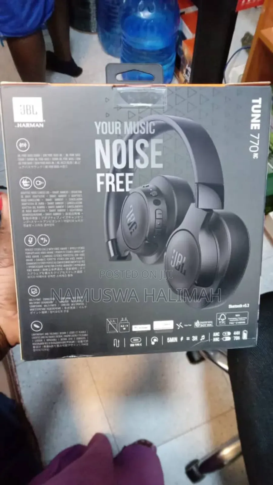 JBL Tune 770nc Adaptive Noise Cancelling Wireless Over-Ear Headphones.