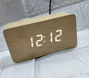 Wooden Table Digital Clock