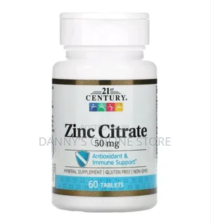 Zinc Citrate, 50mg, 60 Tablets
