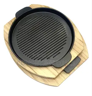 Round Cast Iron Sizzling Platter