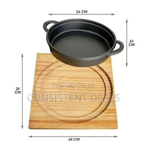 Nonstick Cast Iron Sizzling Platter