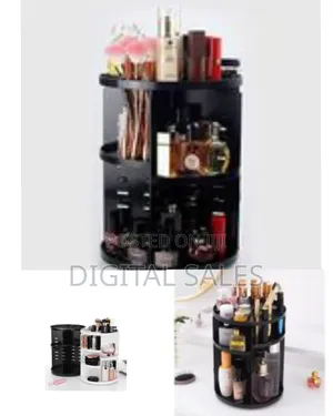 Rotating Adjustable Acrylic Cosmetic Jewelry Makeup Organizer Storage