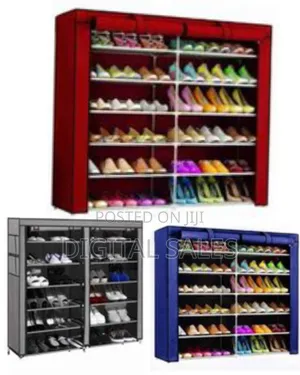 12 Layer Foldable Collapsible Shoe Rack Storage Organizer
