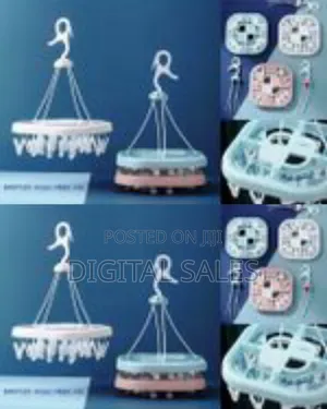 20 Clips Pegs Square Laundry Clothes Hanger Socks Underwear