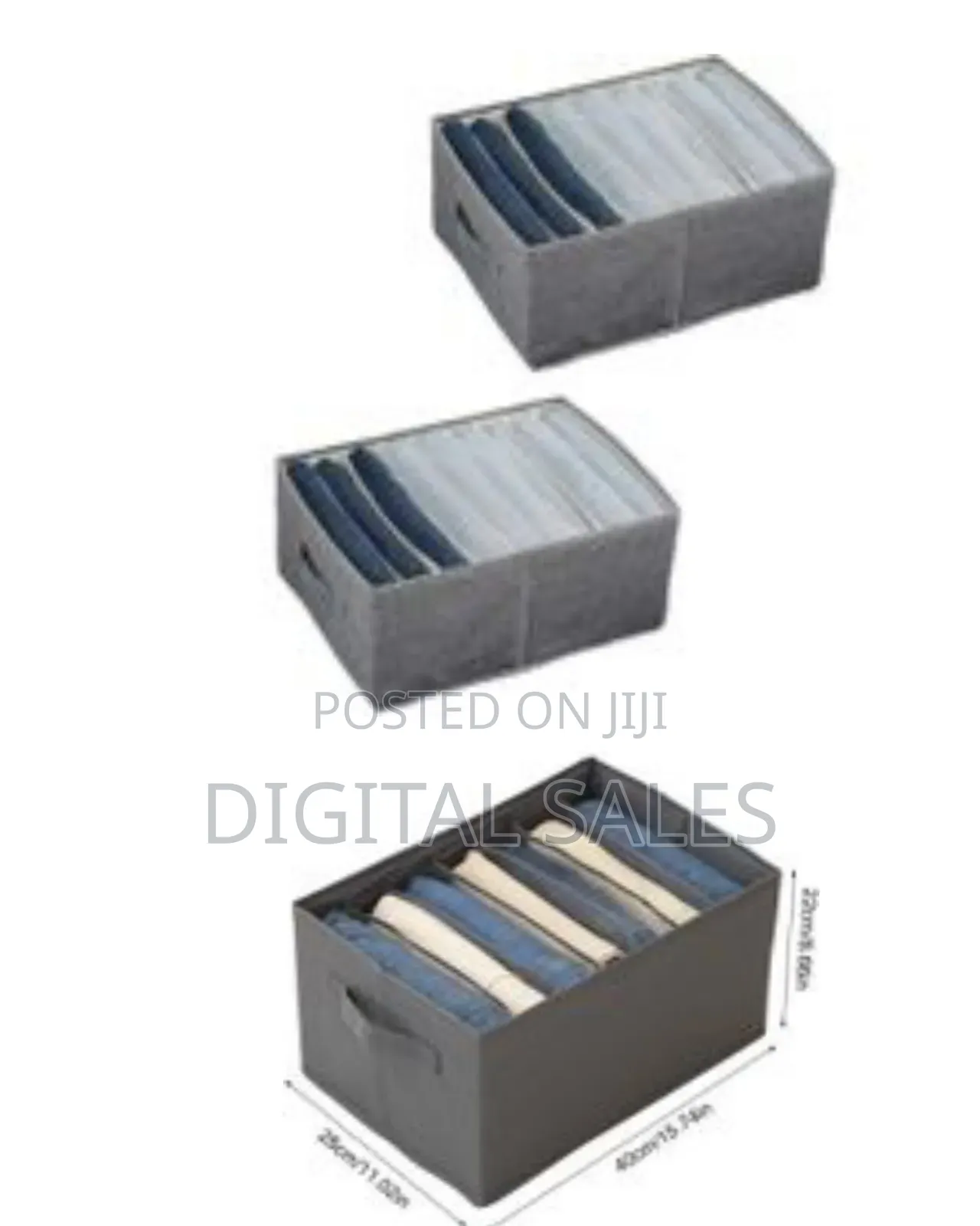 Wardrobe Storage Bins Collapsible Fabric Clothes Organiser Bag