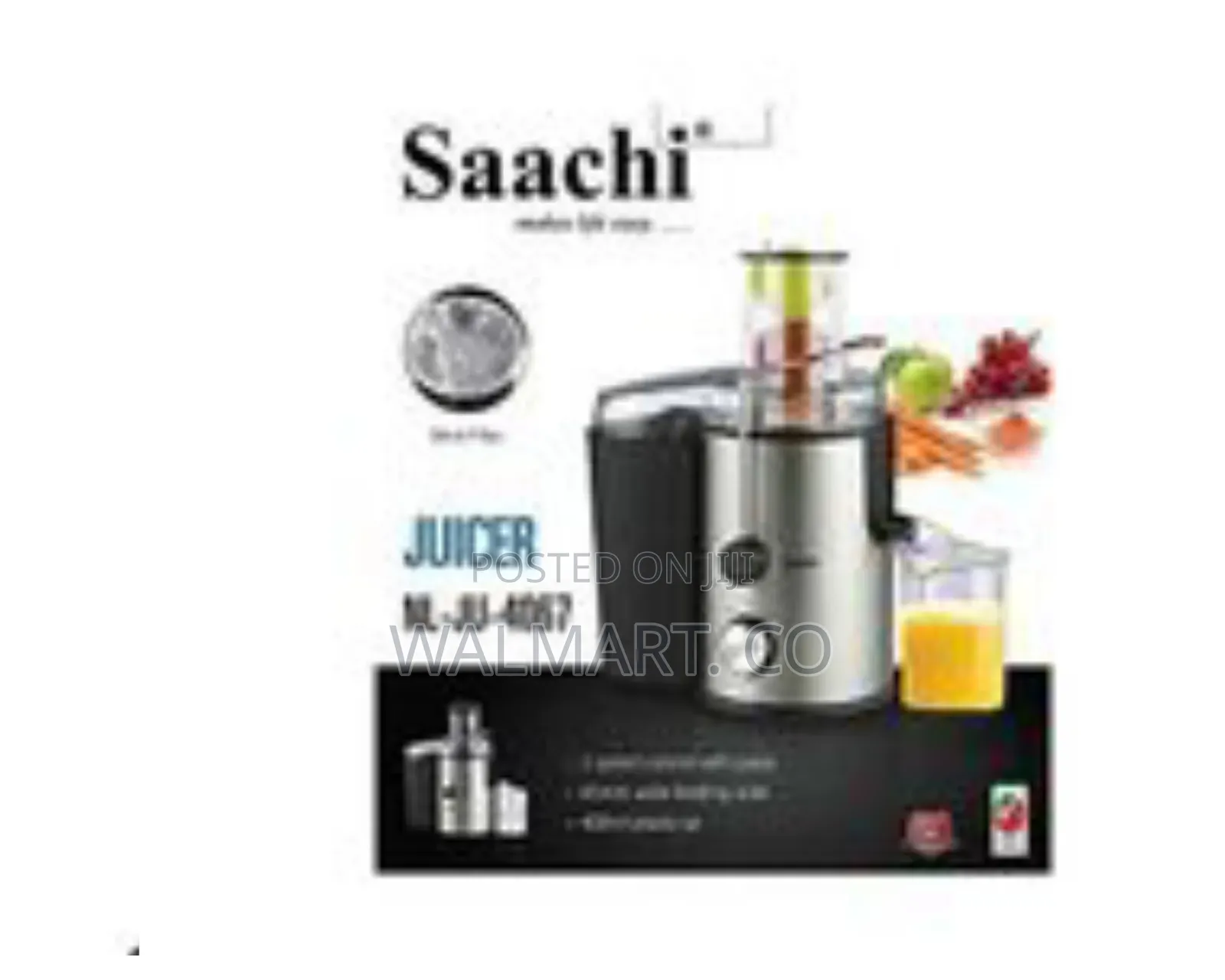 Saachi 2 Speed Electric Juicer Blender Extractor-Silver