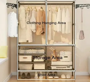New Multifunctional Floor Coat Stand With 4 Shelves