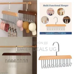 1 Piece of Multifunctional Anti Slip Storage Coat Rack Wooden Hanger