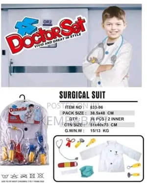 36pieces Kid's Doctor's Surgical Suit Costume Set