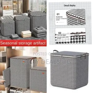100l 140l 180l 3pieces of Clothes Storage Box Wardrobe Foldable Closet
