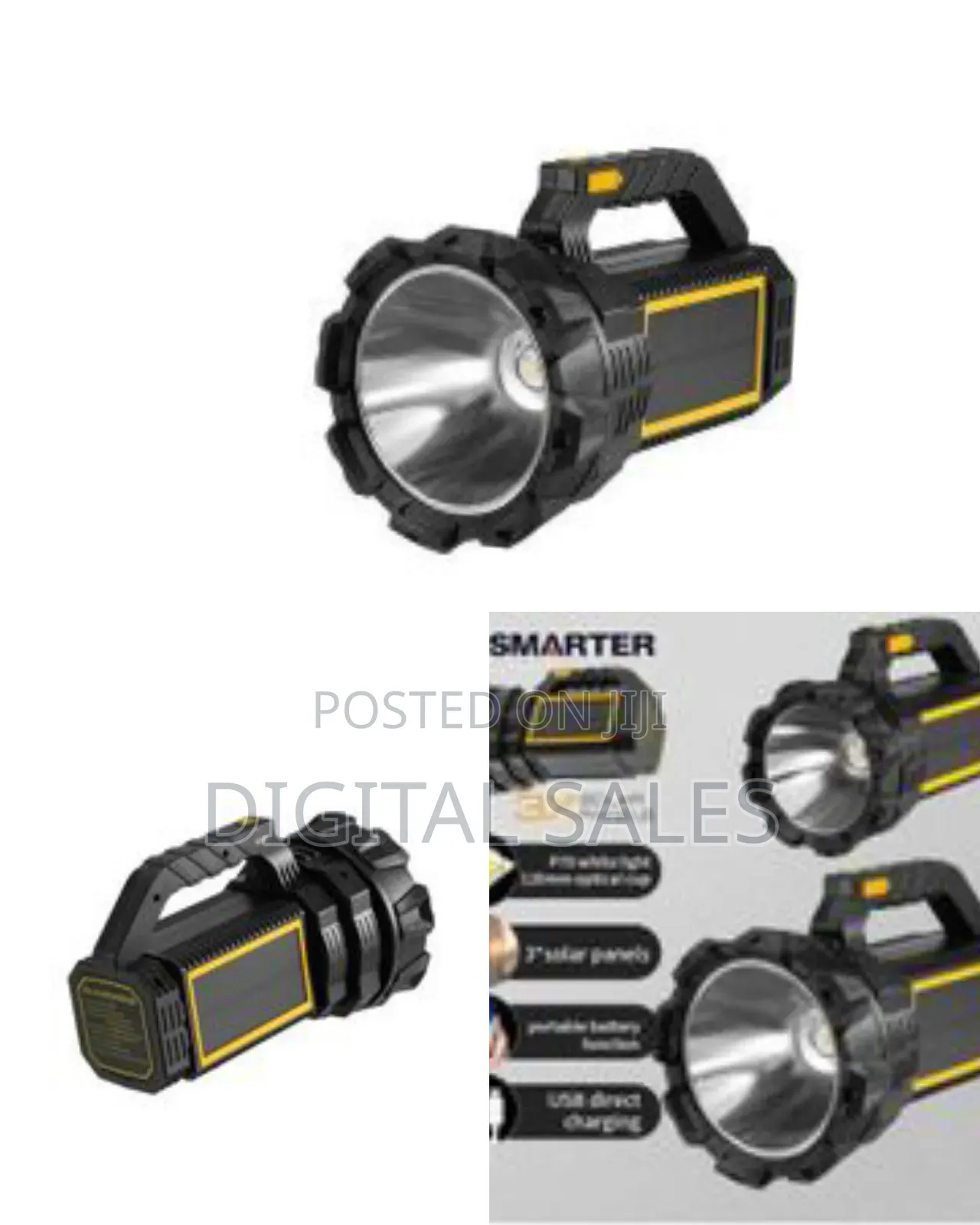 Outdoor Camping Light Security Rechargeable Spotlight Work Hand Lamp
