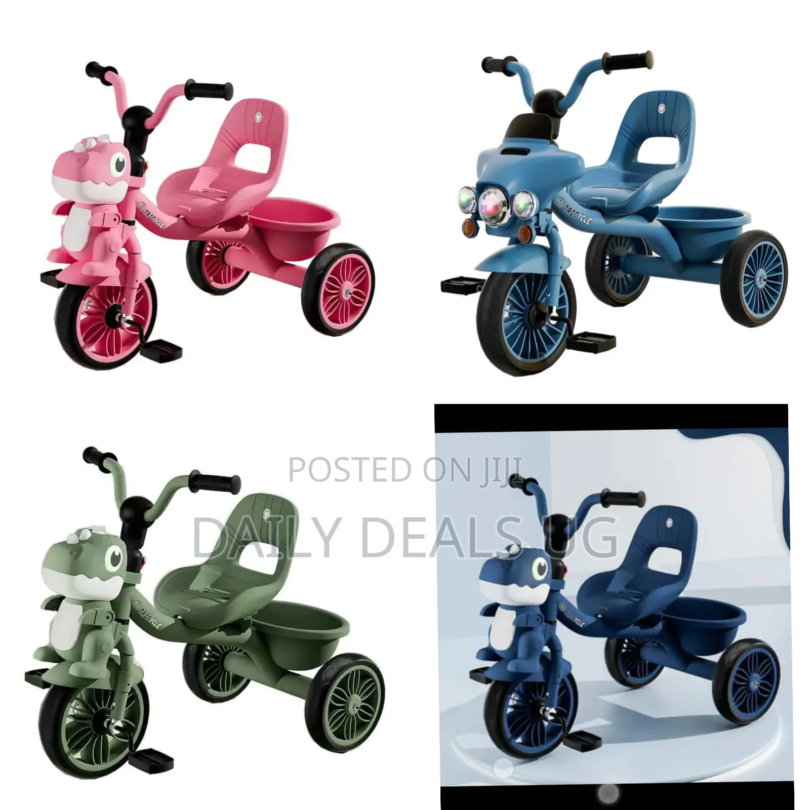 Children's Tricycle With a Dinosaur Theme