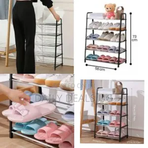Modern Plastics Shoe Rack Multifunctional Free Standing Shoe Shelf
