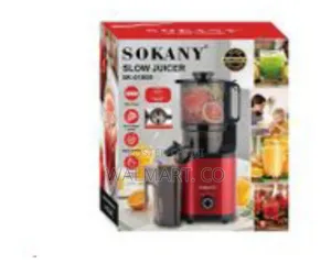 Sokany Commercial 140mm Big Mouth Cold Press Juicer Blender