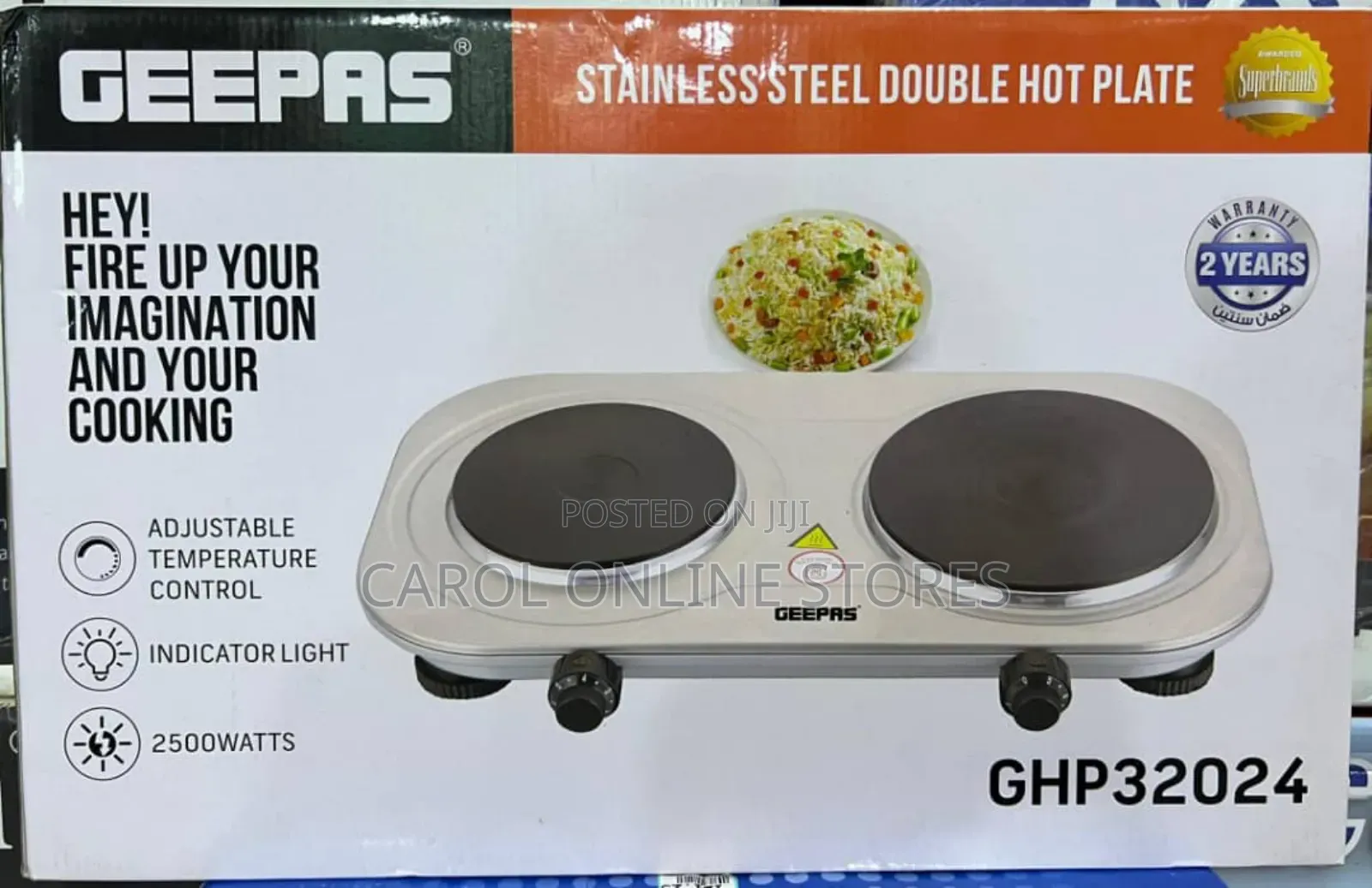 Geepas Double Hot Plate