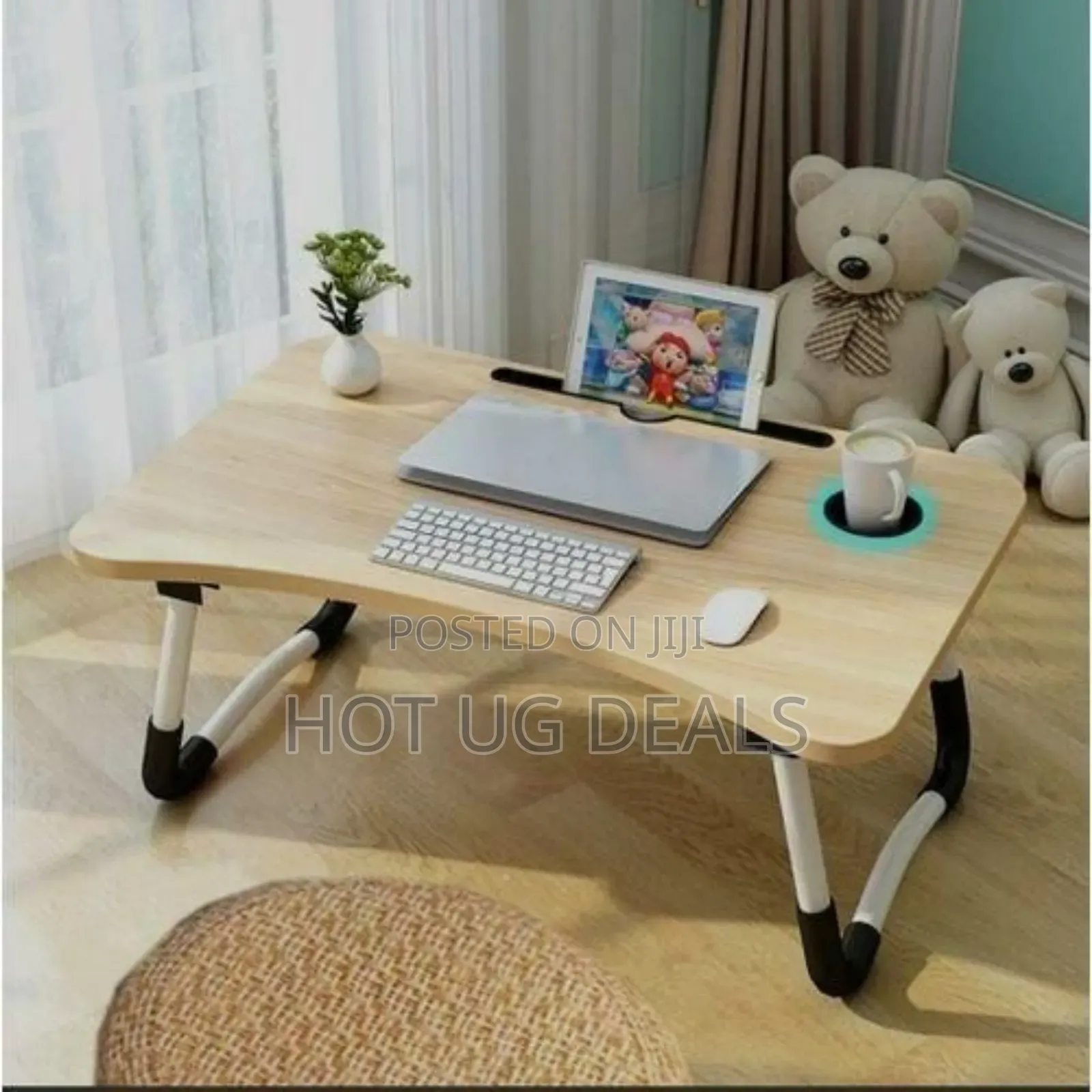 Foldable Portable Computer Laptop Stand Desk Work Study Table