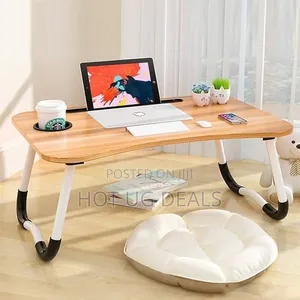 Laptop Desk With iPad And Cup Holder Adjustable Laptop  Notebook Stand