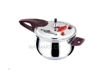 5.5l Stainless Steel Pressure Cooker With Steamer Saucepan Pot-Silver