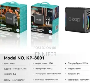 Okop Wireless Speaker- Kp8001