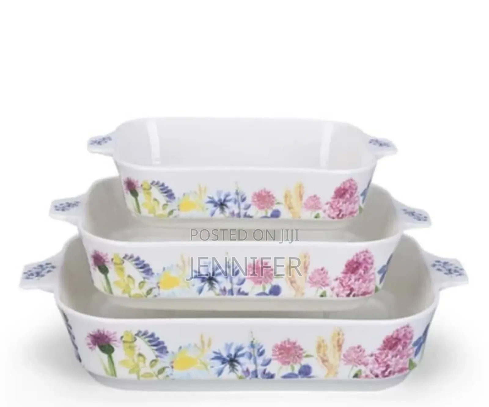 3pcs Ceramic Bakeware and Dinner Set Dishes