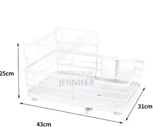 Large Dish Drying Rack Drainer Kitchen Sink Plate Draining Tray