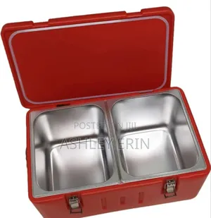 Modern Design Double Insulated Food Warmer Metallic Box