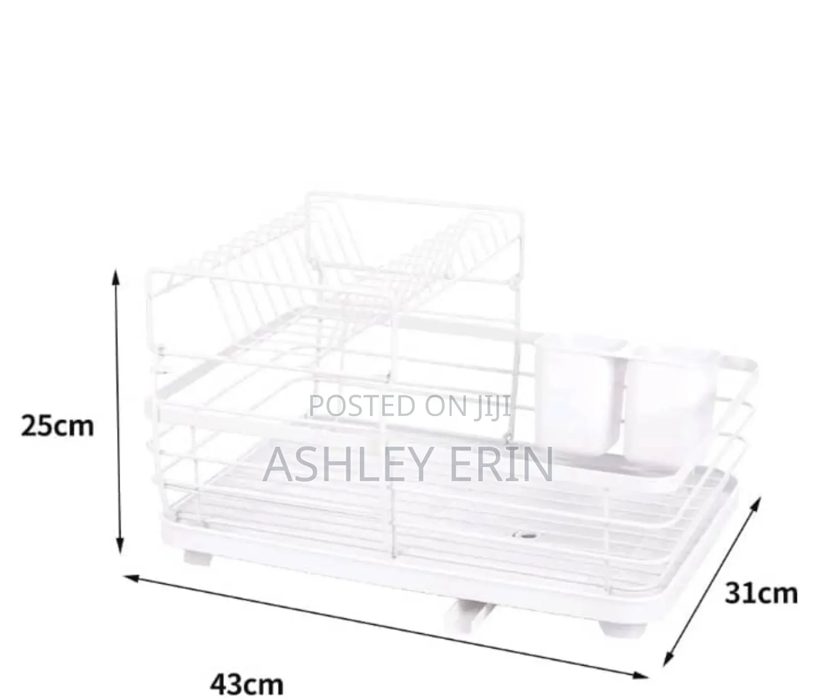 Large Dish Drying Rack Drainer Kitchen Sink Plate Draining Tray