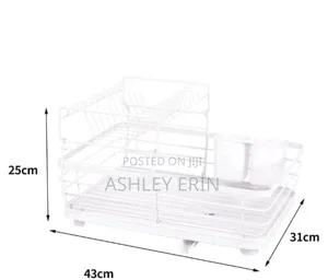 Large Dish Drying Rack Drainer Kitchen Sink Plate Draining Tray