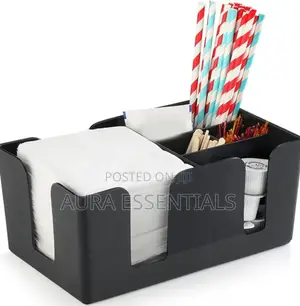 Multifunction Bar,Hotel and Home Napkins and Straw Holder