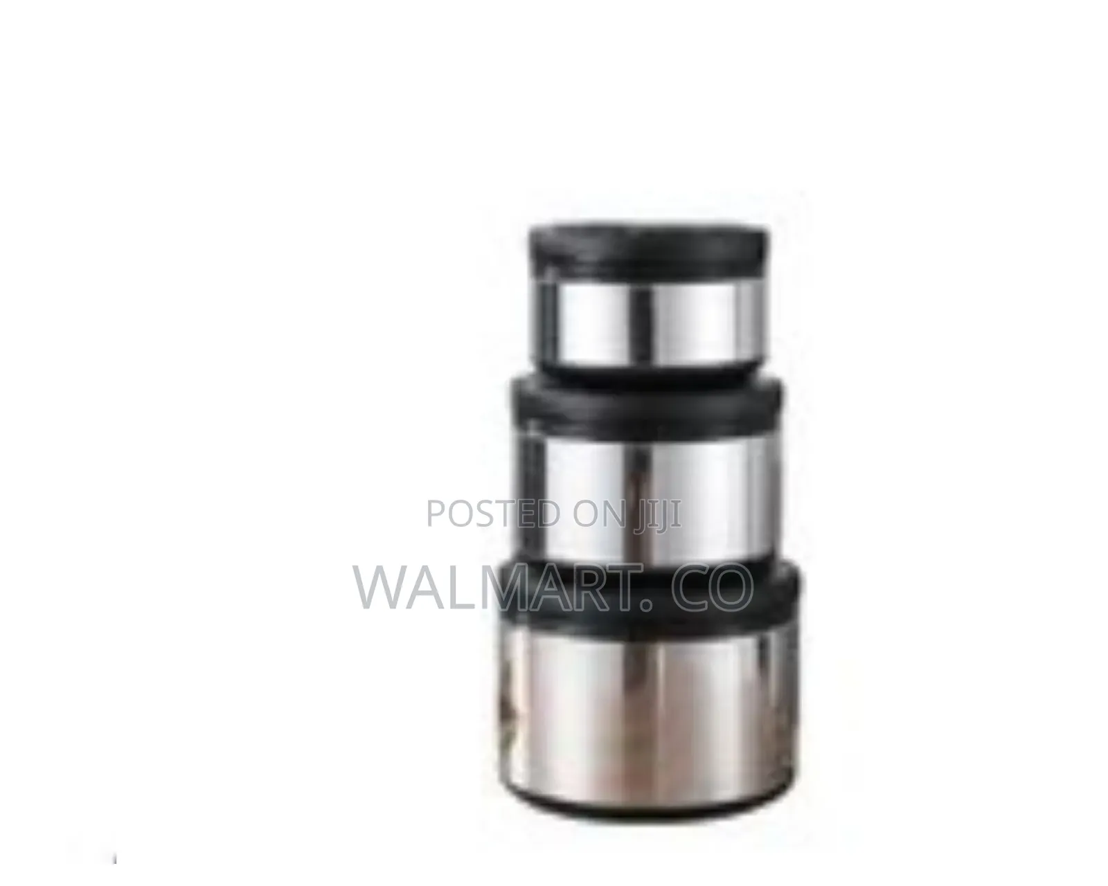 3 Piece Double Wall Stainless Steel Food Storage Container