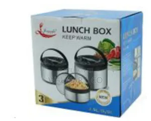 3 Piece Double Wall Stainless Steel Food Storage Container