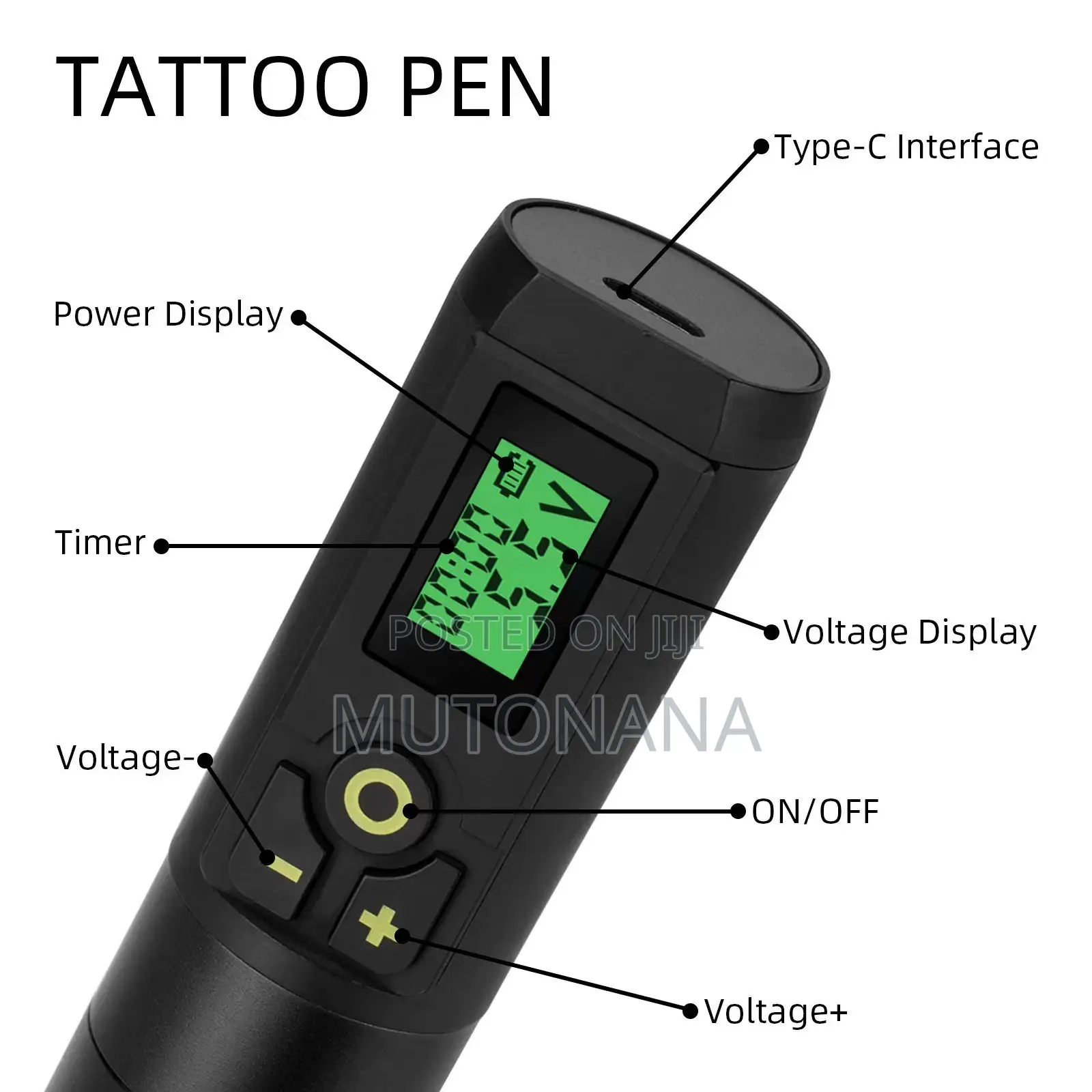 Tattoo Machine Coil With Double Battery and Direct Electric Motor