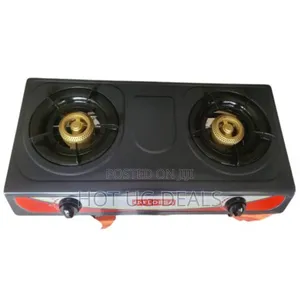 Florsa Florsa Double Gas Burner / Stove - Black (3yrs Wrnty)
