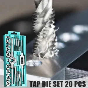 20 Piece Tap Set M3 - M12 Thread Cutting Set