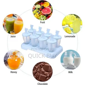 8pcs Ice Cream Molds Popsicles With Stick
