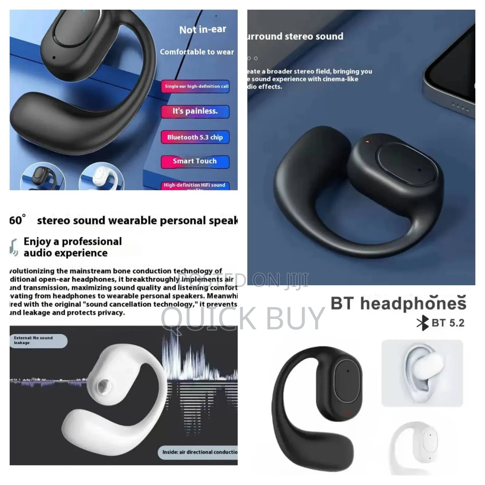 Business Single Open Ear Headphone/Earbud