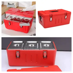 Triple Compartment 40l Large Compartment Food Warmer Carrier Box