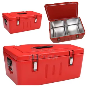 Modern Design Double Insulated Food Warmer Metallic Box