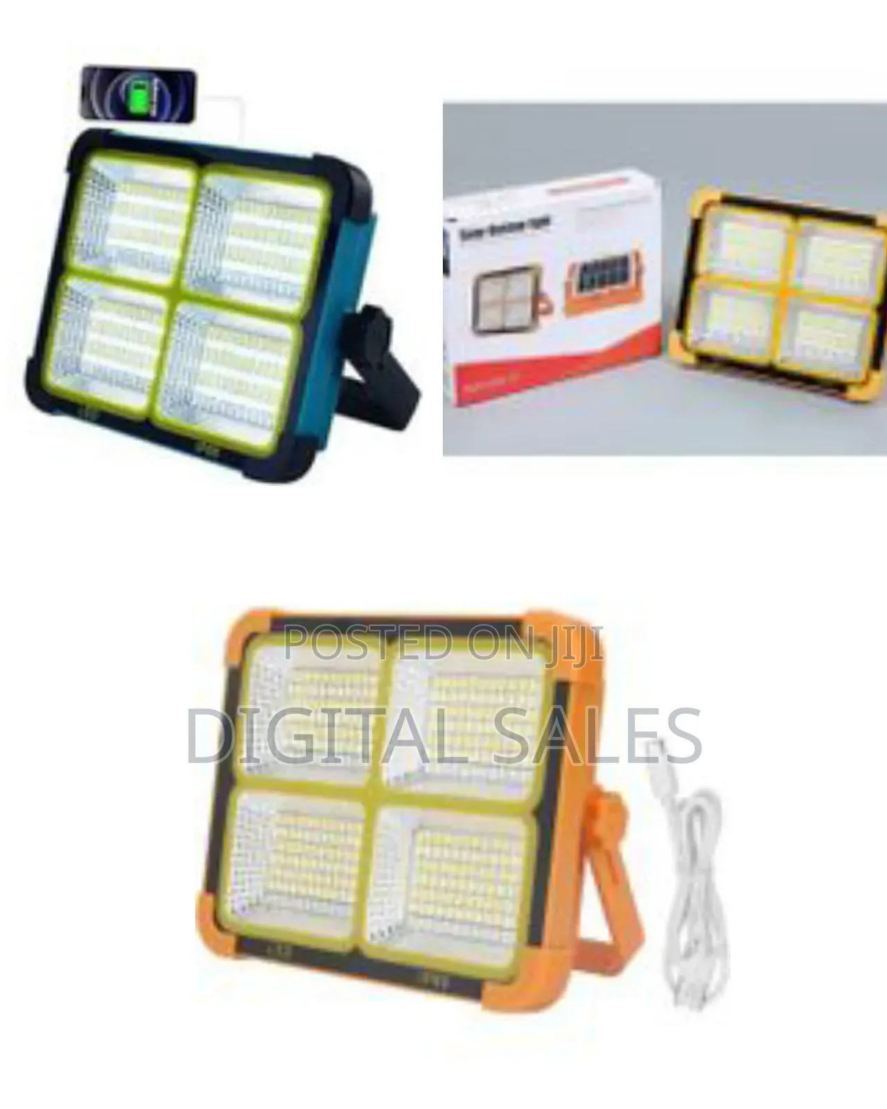Portable Rechargeable Motion Sensor Security Flood Solar Lights