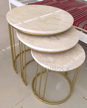 3 Pieces Mable Top Tables