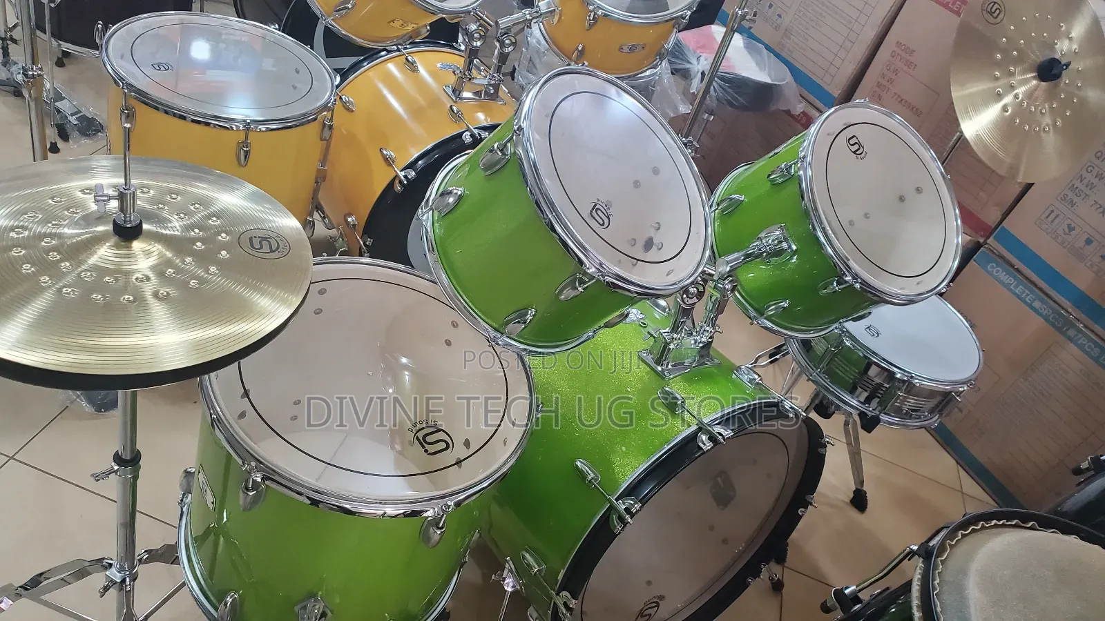 Si Drum Set , Professional Drum Set - 7 Piece