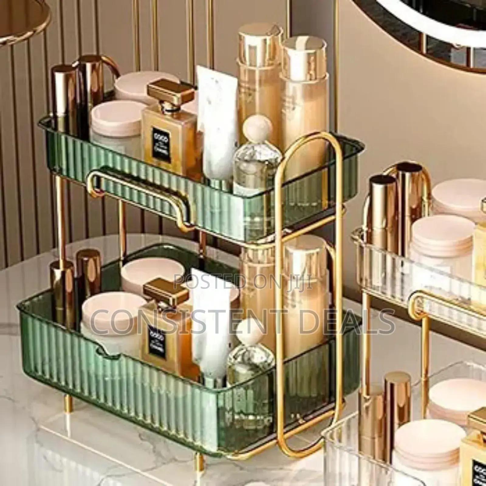 Transparent Makeup Organizer Tray