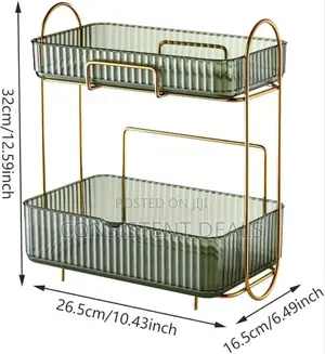 Transparent Makeup Organizer Tray