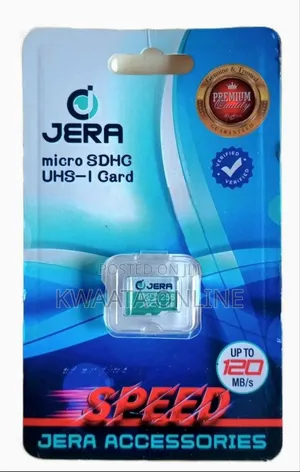 128gb Jera Micro SDHC Uhs-I Card. Speed of Up to 120 Mb/S Memory Card