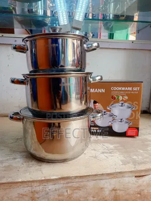 3pc Stainless Steel Cookware Set.